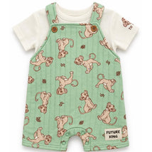 Babyfair 2Pk Disney The Lion King Shirt & Overall Set, Green