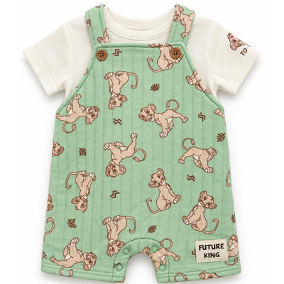 Babyfair 2Pk Disney The Lion King Shirt & Overall Set, Green