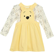 Babyfair - Disney Winnie The Pooh Baby Girls Overall Dress 2PC Set Image 1