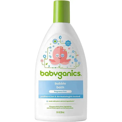 Babyganics - Bubble Bath, Non-Allergenic, Fragrance Free, 20 Oz Image 1