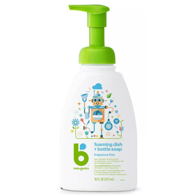 Babyganics - Foaming Dish + Bottle Soap, Fragrance Free 16Oz Image 1