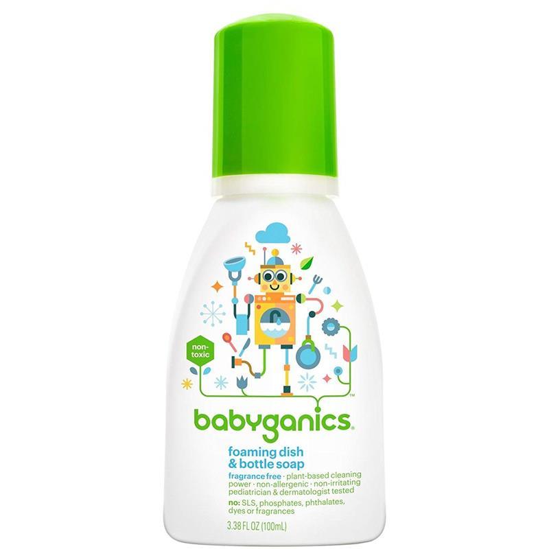 Babyganics Foaming Dish & Bottle Soap 3.38 oz. Image 1