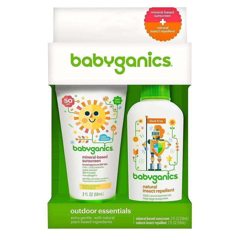 Babyganics Outdoor Essentials Mineral-Based SPF 50+ Sunscreen, 2-Pack Image 3