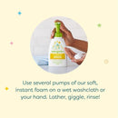 Babyganics - Baby Shampoo + Body Wash Pump Bottle Fragrance Free, 16 Oz Image 4