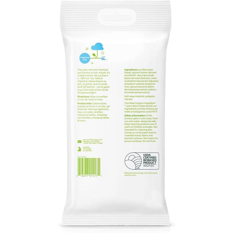 Babyganics - Toy and Table Wipes, 25 Ct Image 2