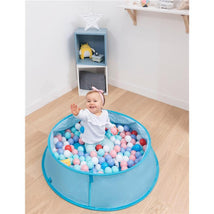 Babymoov 3-in-1 Aquani Pop-Up Playpen, Activity Gym & Mini Pool, Blue Image 2