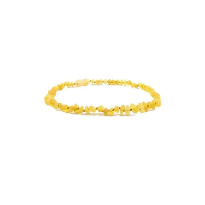 Baroque Baltic Amber 10-11 inch Necklace, Raw Lemon Image 1