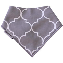 Bazzle Baby Banda Drool Bib, Lattice Grey Image 3