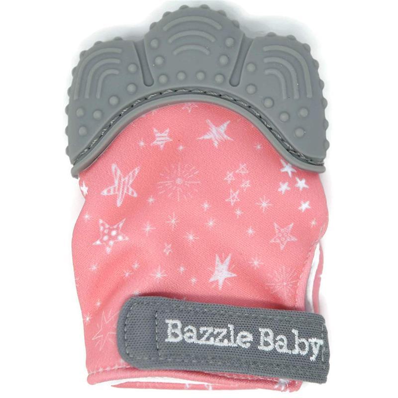 Bazzle Baby - Chew Mitt, Stars On Pink Image 1