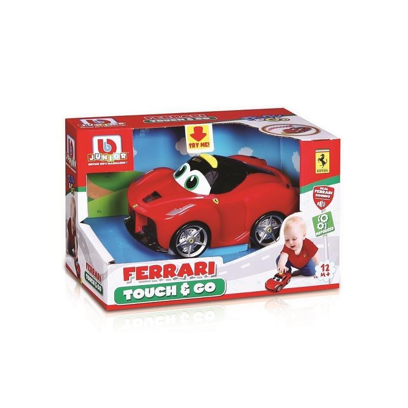 BB Junior Play & Go Ferrari Touch & Go, Assorted Cars, 1-Pack, Red Image 1
