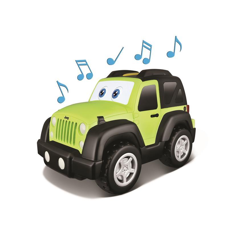 BB Junior Play & Go Jeep Funny Friend Jeep Wrangler, 1-Pack, Green Image 2