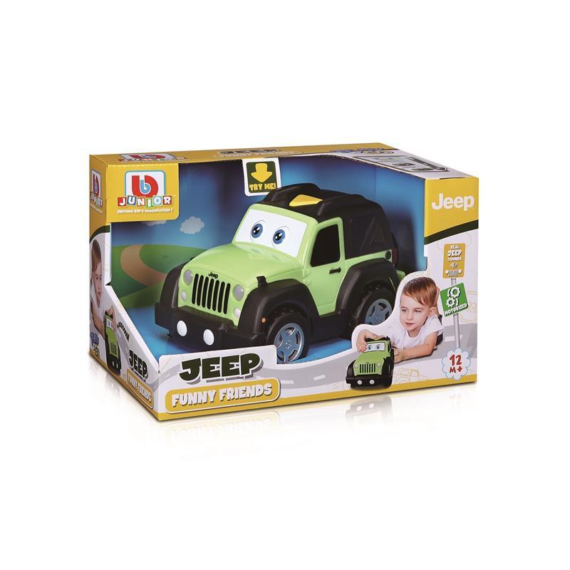 BB Junior Play & Go Jeep Funny Friend Jeep Wrangler, 1-Pack, Green Image 9