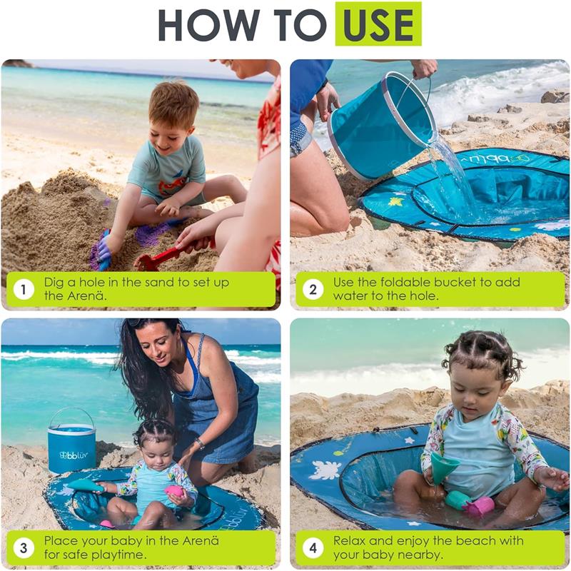 Bbluv - Arenä | Baby & Toddler Beach Pool Image 6
