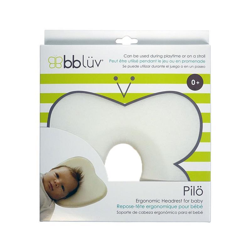 Bbluv Pilo Ergonomic Headrest for Baby, Pearl White Image 3