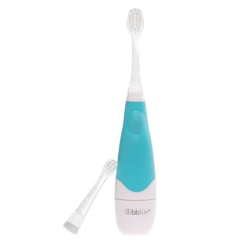 Bbluv Sonik 2-Stage Sonic Toothbrush for Babies & Toddlers, White/Acqua Image 3