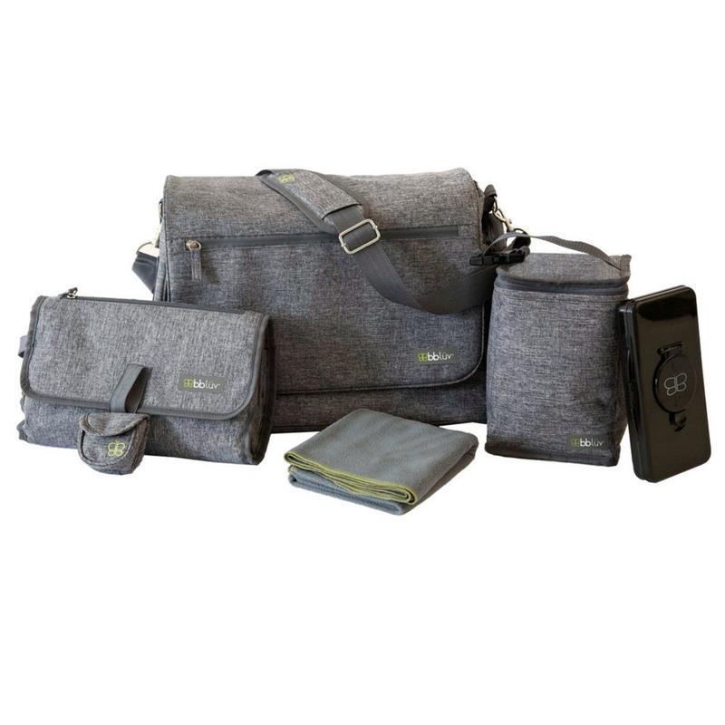 Bbluv - Ultra Complete Diaper Bag, Charcoal Image 3