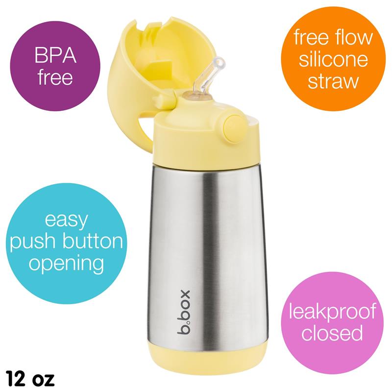 Bbox - 12 Oz Insulated Water Bottle, Lemon Twist Image 3
