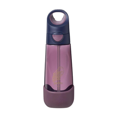 Harry Potter-themed Tritan drink bottle, 600ml capacity, featuring a purple design and a straw.