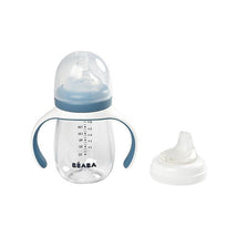 Beaba - 2-in-1 Bottle To Sippy Learning Cup, Rain Image 2