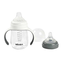 Beaba - 2-in-1 Bottle To Sippy Training Cup, Charcoal Image 2