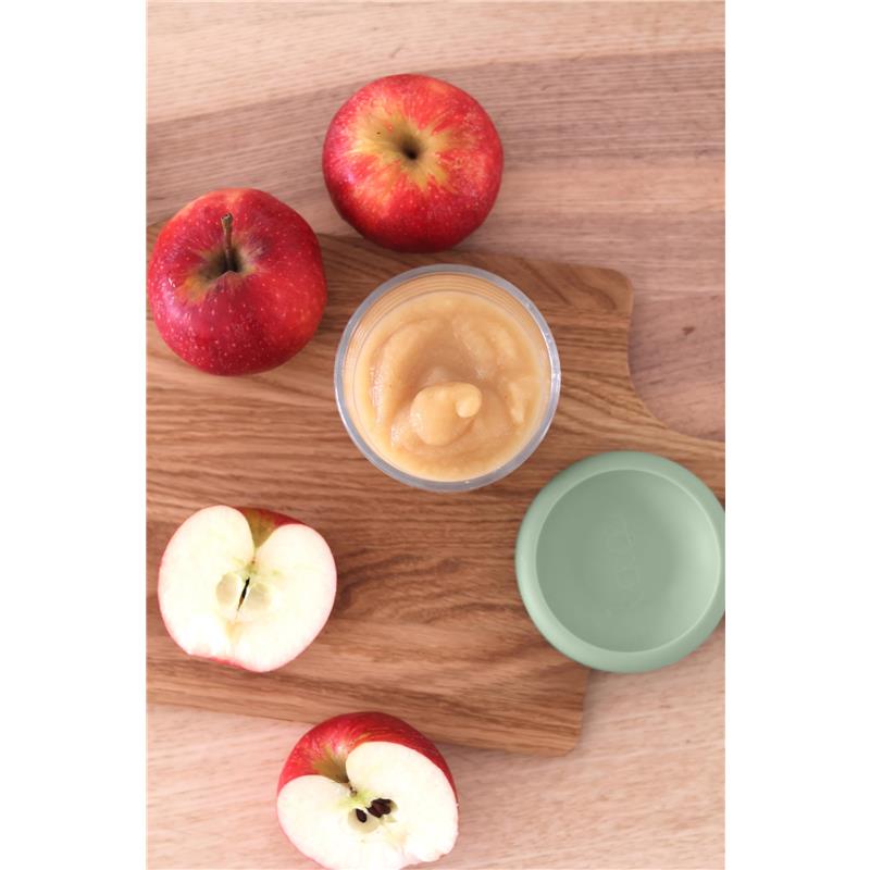 Beaba 8 oz Glass Baby Food Jar, Sage Image 6