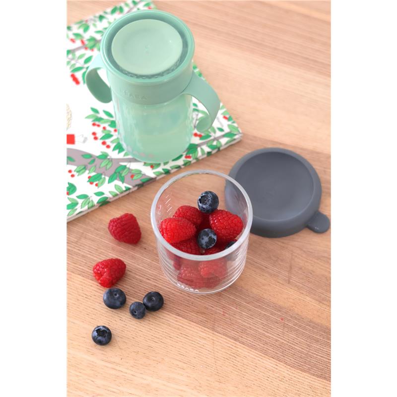 Beaba 8Oz Glass Baby Food Jars, Mineral Image 5