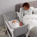 Beaba - By Shnuggle Air Bedside Sleeper Infant Crib, Dove Grey Image 5