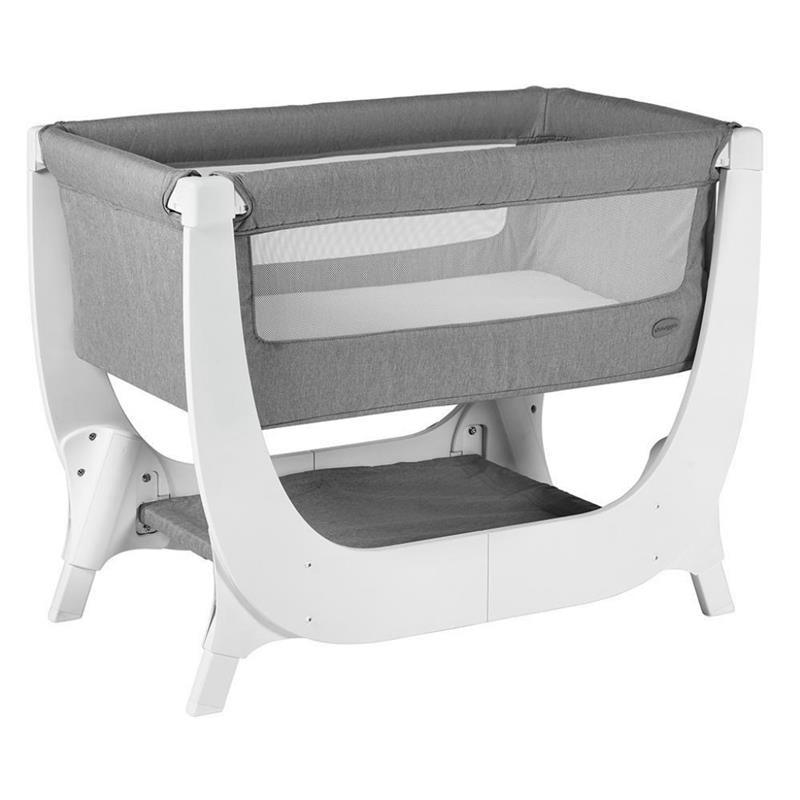 Beaba - By Shnuggle Air Bedside Sleeper Infant Crib, Dove Grey Image 7