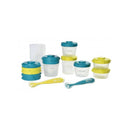 Beaba - Clip Containers 12 Pc Set + Silicone Spoons, Peacock Image 1