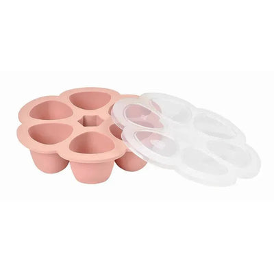 Beaba Multiportions Silicone Baby Food Freezer Tray 3Oz-Rose Image 1