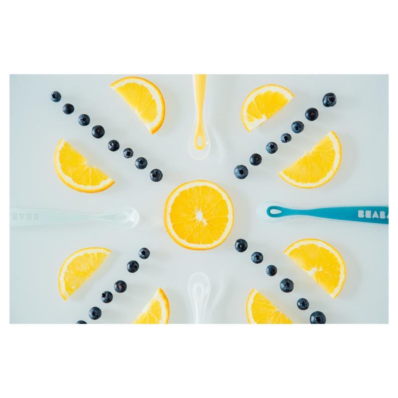 Beaba - 4Pk First Stage Silicone Spoons, Rain Image 3