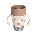 Beaba Stainless Steel 360 Learning Cup, Big Love Image 1