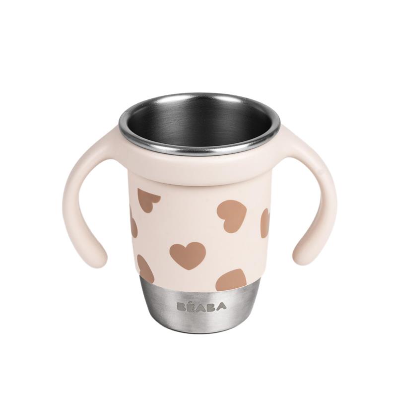 Beaba Stainless Steel 360 Learning Cup, Big Love Image 6