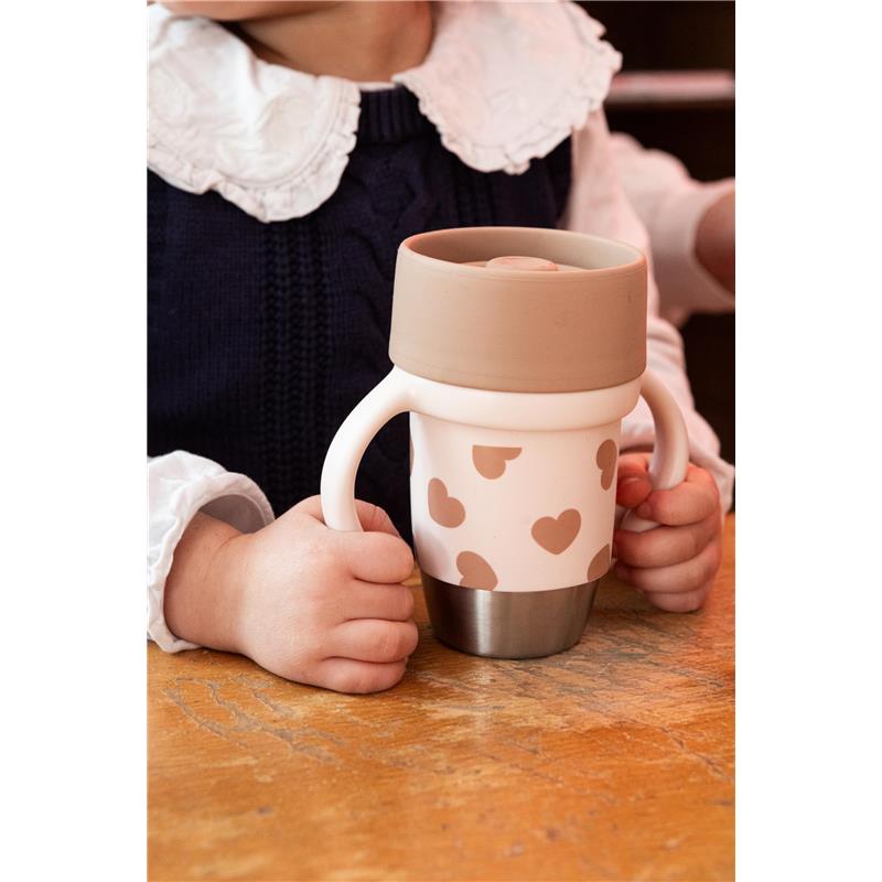 Beaba Stainless Steel 360 Learning Cup, Big Love Image 7