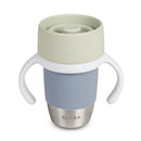 Beaba Stainless Steel 360 Learning Cup, Pebble Image 1