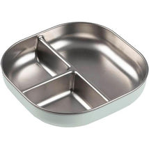 Beaba Stainless Steel Divided Plate, Misty Green Image 1