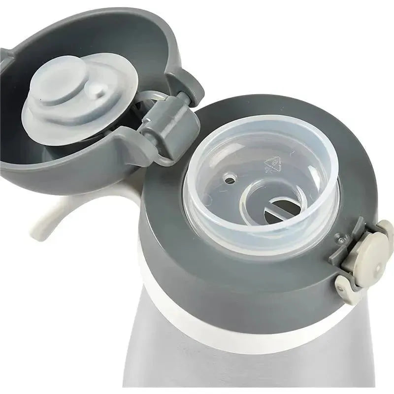 Beaba - Stainless Steel Kids Water Bottle, Charcoal Image 5