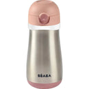 Beaba - Stainless Steel Kids Water Bottle, Rose Image 1