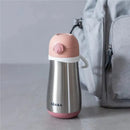 Beaba - Stainless Steel Kids Water Bottle, Rose Image 2