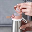 Beaba - Stainless Steel Kids Water Bottle, Rose Image 4