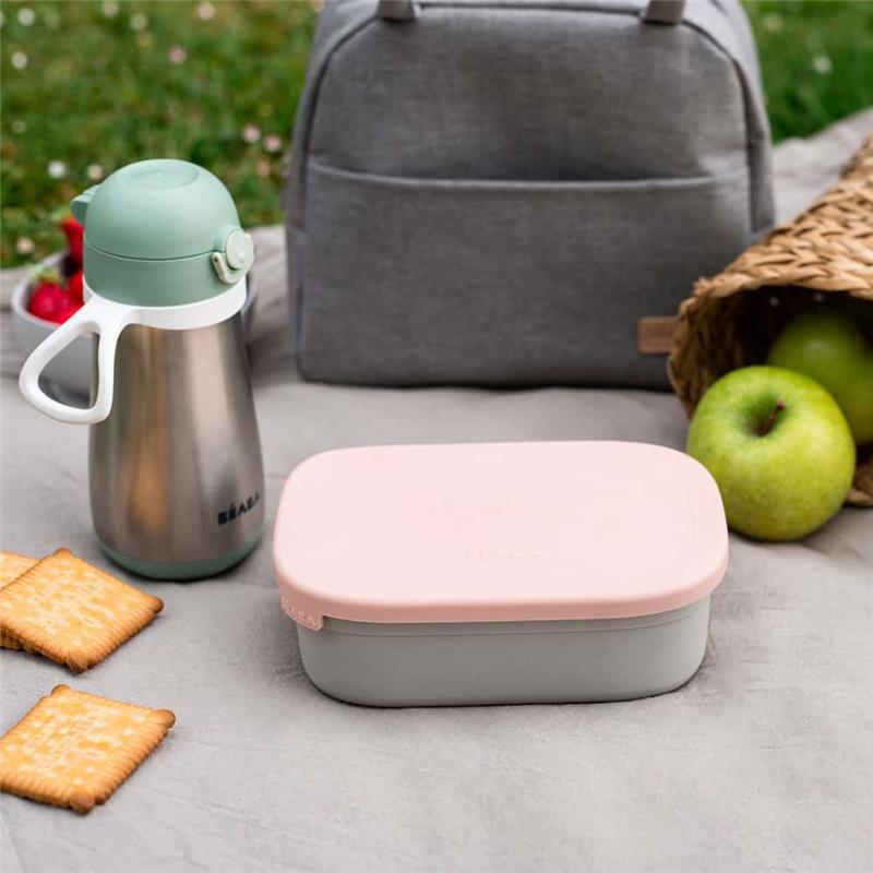 Beaba - Stainless Steel Lunch Box, Rose Image 2