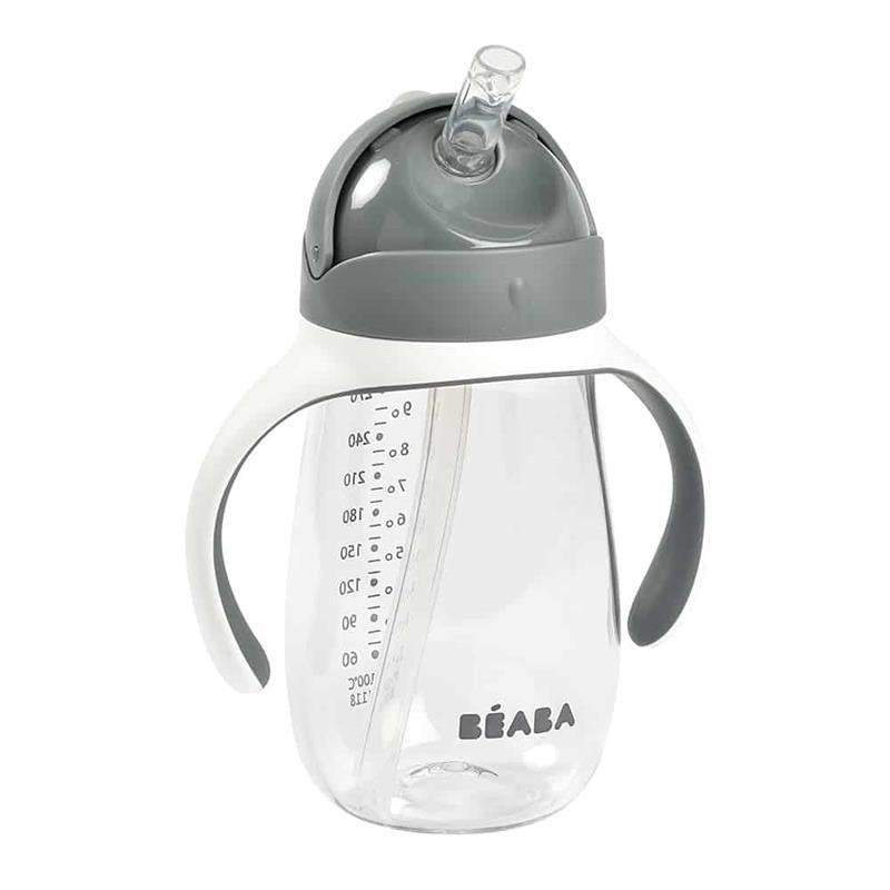 Beaba - Straw Sippy Cup, Charcoal Image 1