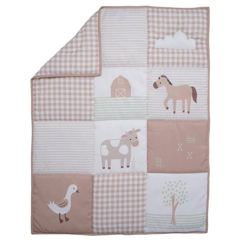 Bedtime Originals - 3Pk Farmyard Friends Infant Baby Nursery Crib Bedding Set Image 3