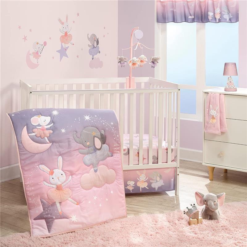 Bedtime Originals - 3Pk Tiny Dancer Ballet Baby Crib Bedding Set  Image 1