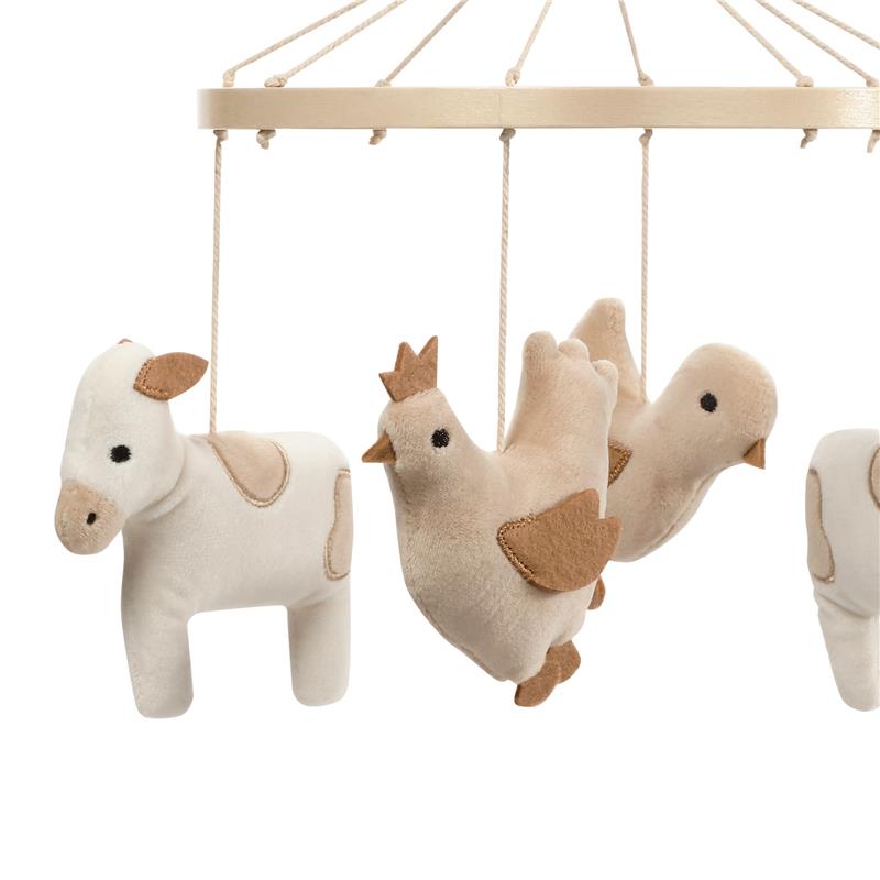 Bedtime Originals - Farmyard Friends Musical Baby Crib Mobile Soother Toy Image 2