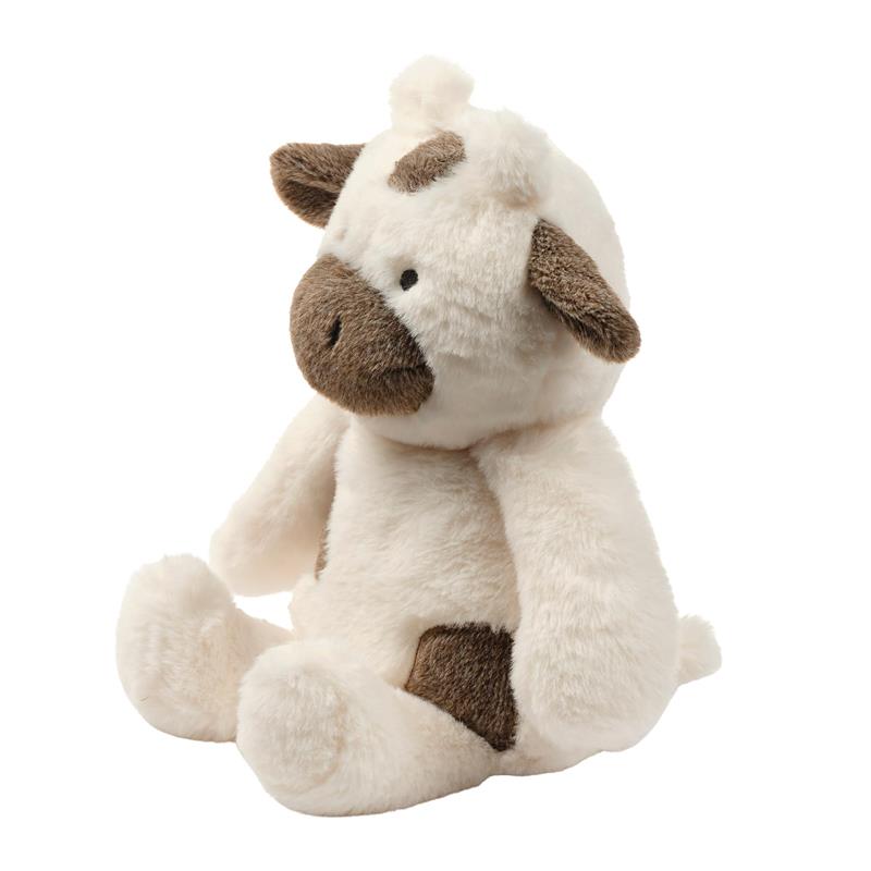 Bedtime Originals - Farmyard Friends Plush Cow Stuffed Animal Toy, Milkshake Image 3