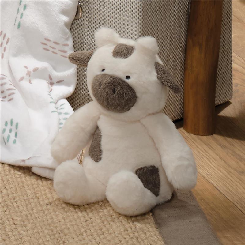 Bedtime Originals - Farmyard Friends Plush Cow Stuffed Animal Toy, Milkshake Image 6