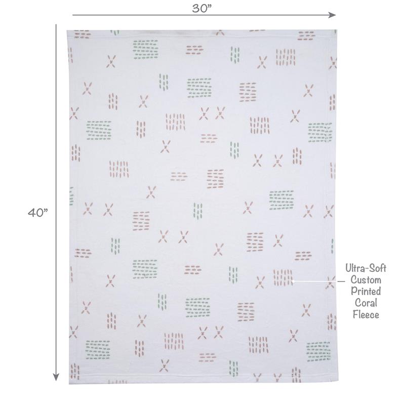 Bedtime Originals - Farmyard Friends Soft White Fleece Baby Blanket Image 3