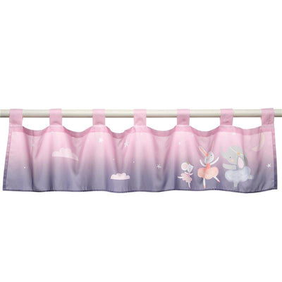 Bedtime Originals - Tiny Dancer Ballet Animals Window Valance Pink/Purple Image 1