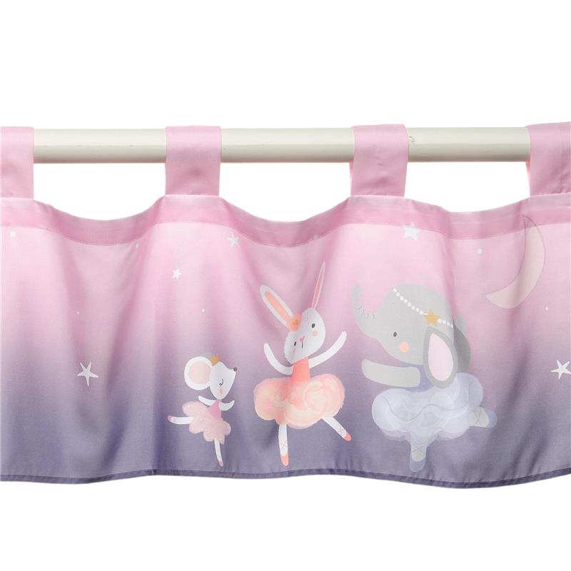 Bedtime Originals - Tiny Dancer Ballet Animals Window Valance Pink/Purple Image 4